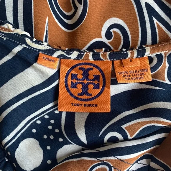 Tory Burch silk sleeveless blouse size 8 - Picture 5 of 5